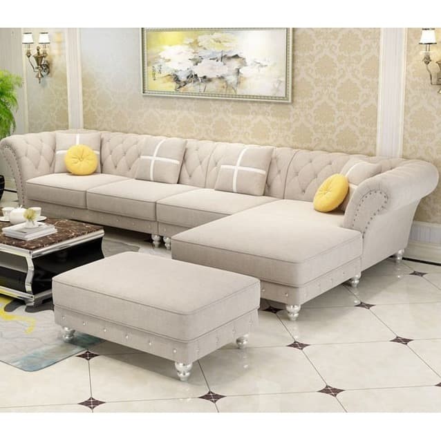 sofa l minimalis modern