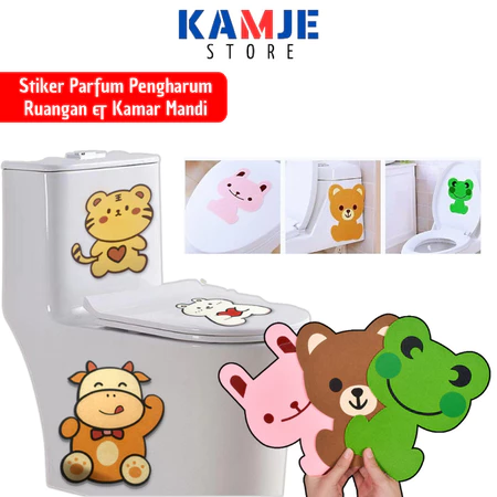 KAMJE Stiker Sticker Parfum Pengharum Pewangi Ruangan Toilet Kamar Mandi WC Karakter Anti Air