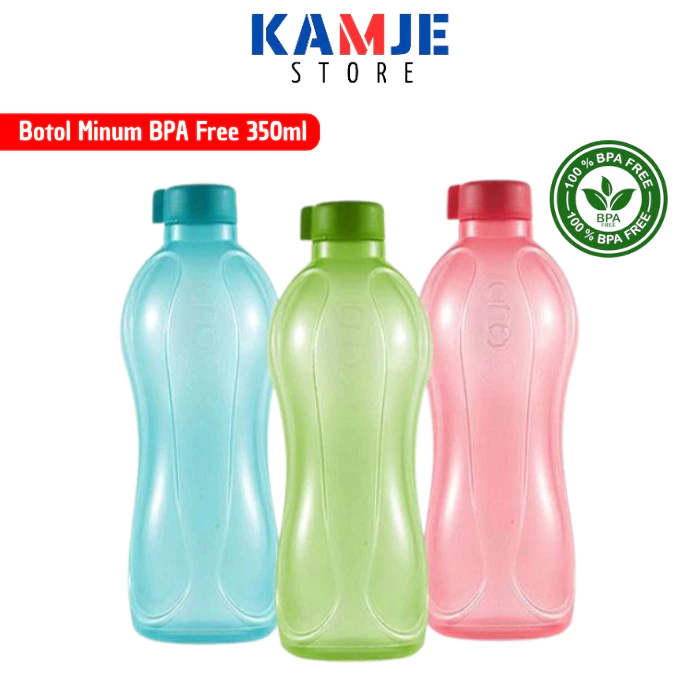 KAMJE Botol Minum Anak BPA Free 350ml Bottle Tempat Air Anti Tumpah Souvenir Ulang Tahun Bingkisan
