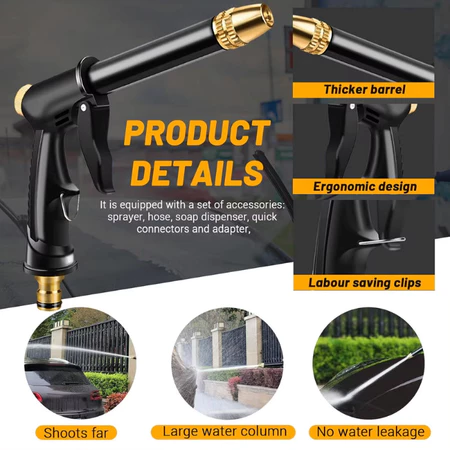 KAMJE Kepala Semprotan Air Cuci Motor Mobil Salju Tanaman Sprayer Steam Kuningan Nozzle Gun
