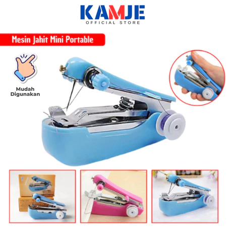 KAMJE Mesin Jahit Portable Mini Tangan Manual