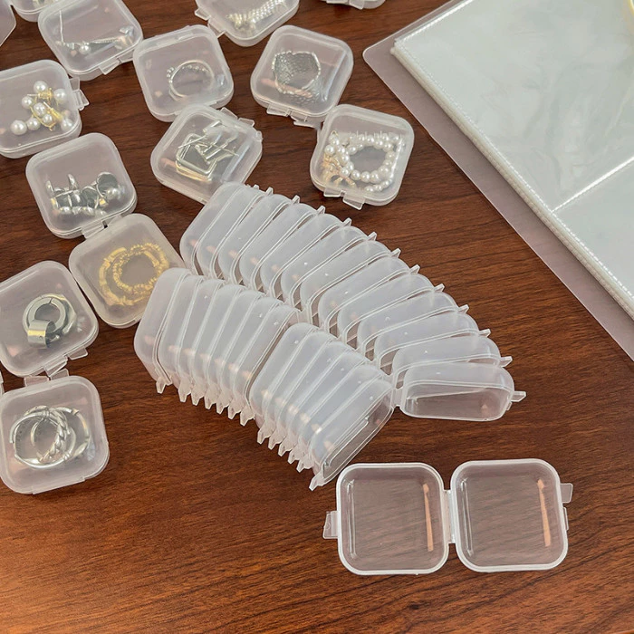 KAMJE Kotak Box Mini Kecil Tempat Perhiasan Anting Memory Card Obat Earplug Plastik Serbaguna