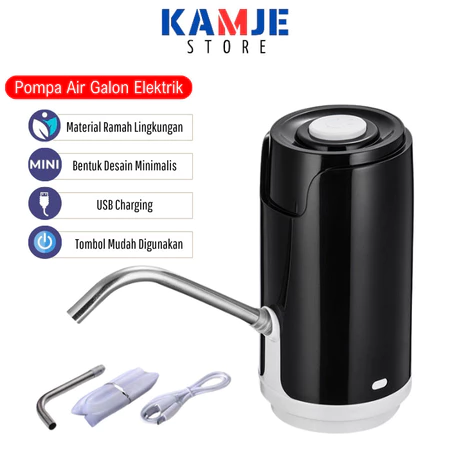 KAMJE Pompa Dispenser Air Galon Elektrik LED Colok Listrik Otomatis Water Pump Electric