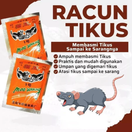 KAMJE Racun Tikus Paling Ampuh Langsung Mati Ditempat Kering Tidak Bau Original