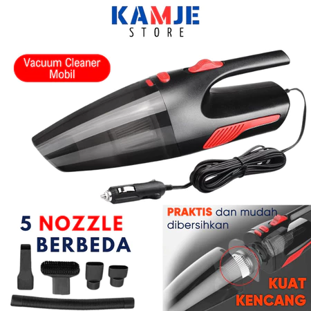 KAMJE Vacuum Cleaner Portable Penyedot Debu Mobil 12V 120W