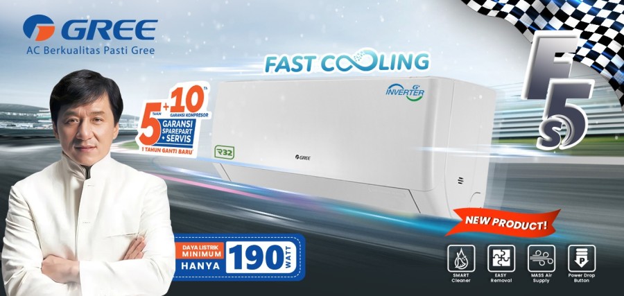 GREE 3/4 PK (GWC-07MOO5S) PAKET INSTALASI 5 METER