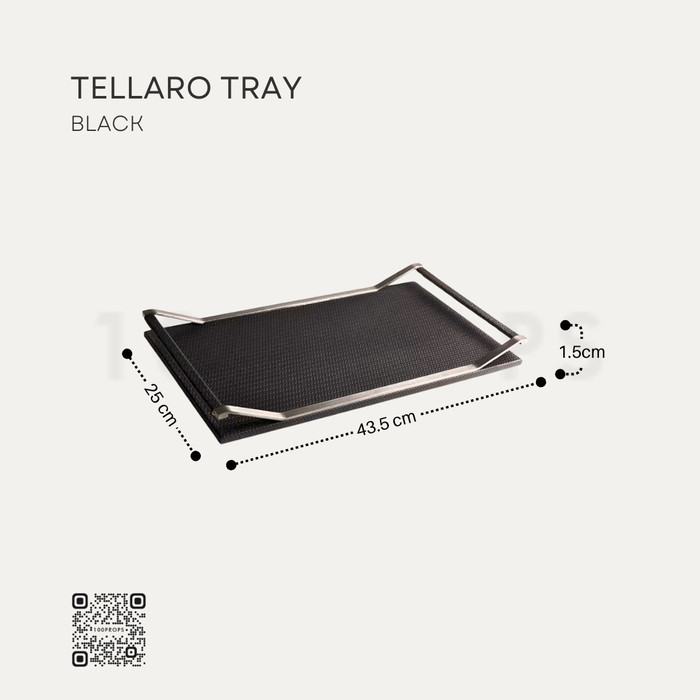 Tellaro Tray | Nampan Organizer Meja - Black