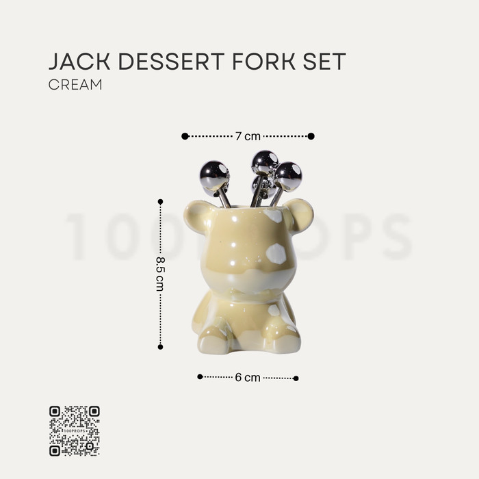 Dessert Fork Set with Holder
