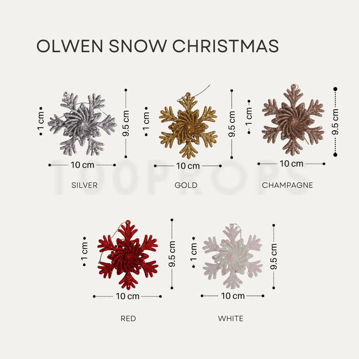 Olwen Snow christmas decoration
