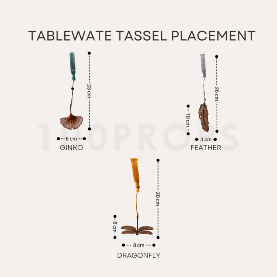 Tableware Tassel Decor Placement Accessories