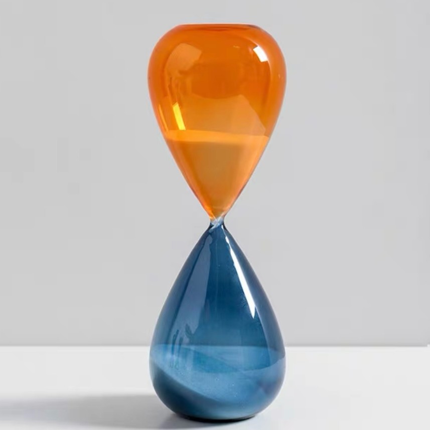 Oria Hour glass | Jam Pasir Kaca Dekorasi Ruangan | Pajangan Meja - 50Menit