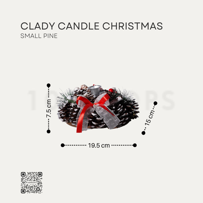 Clady Candle Christmas Decoration 