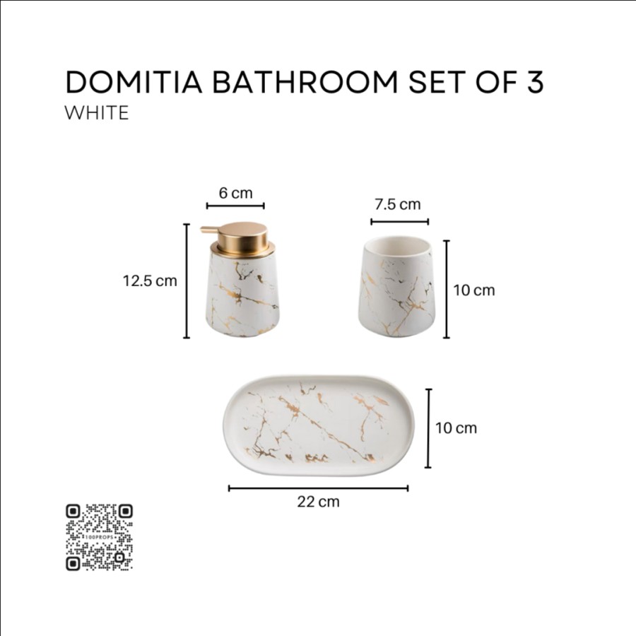 Domitia Bathroom Set of 3