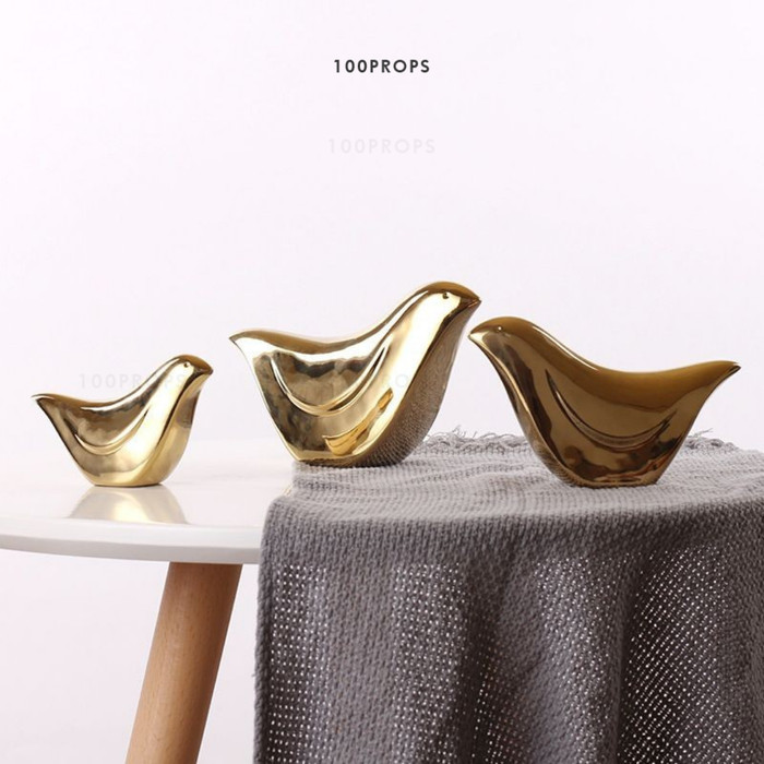 Dove Gold Bird | Pajangan Burung