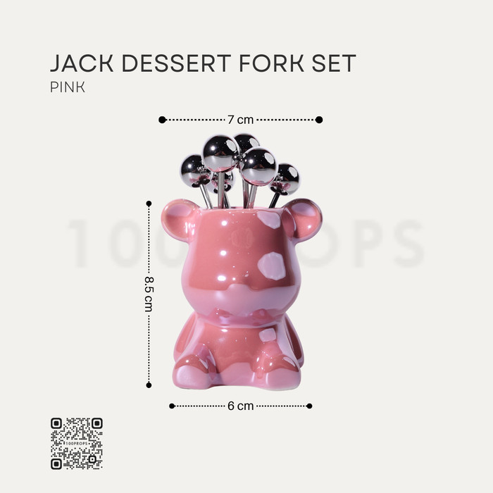 Dessert Fork Set with Holder
