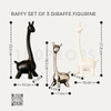 Raffy Set of 3 Giraffe Figurine Decorative Home Table Decor