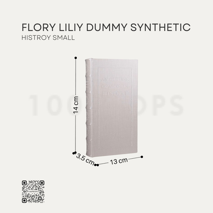 Flory Lily American Wood Dummy Synthetic Leather Storage Book Decor Home Accessories