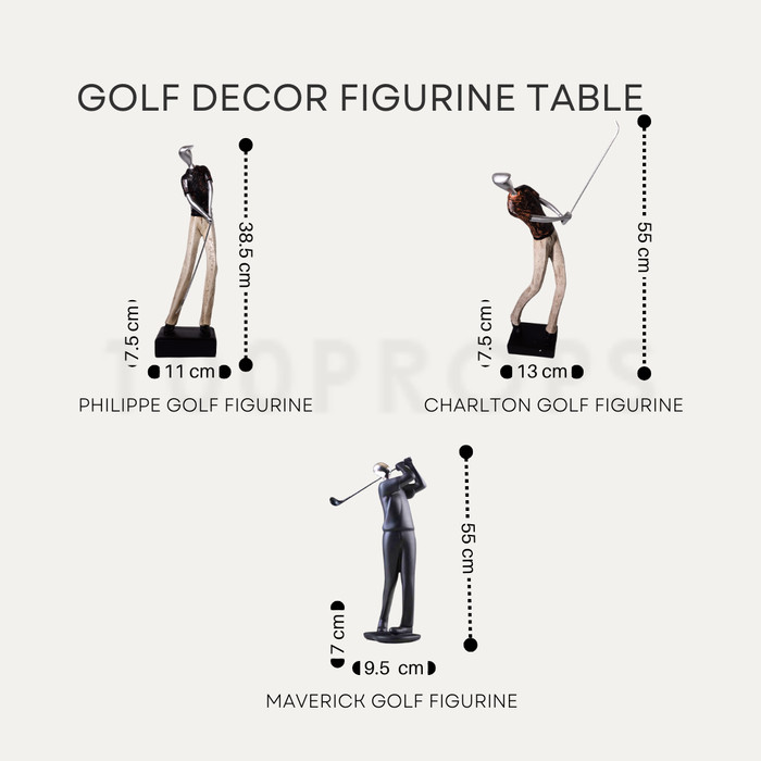 Golf Decor Figurine Table Accessories