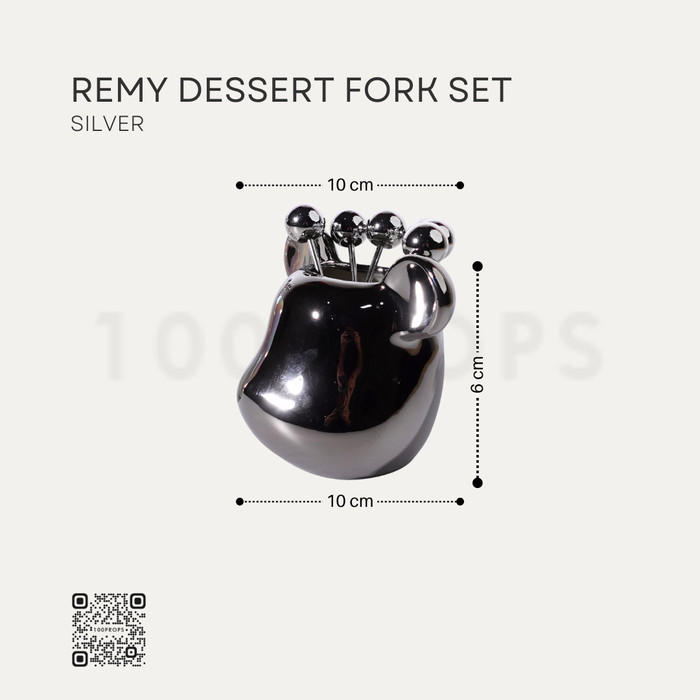 Dessert Fork Set with Holder