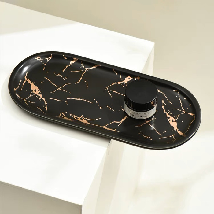 Ella Marble Tray Organizer Decoration