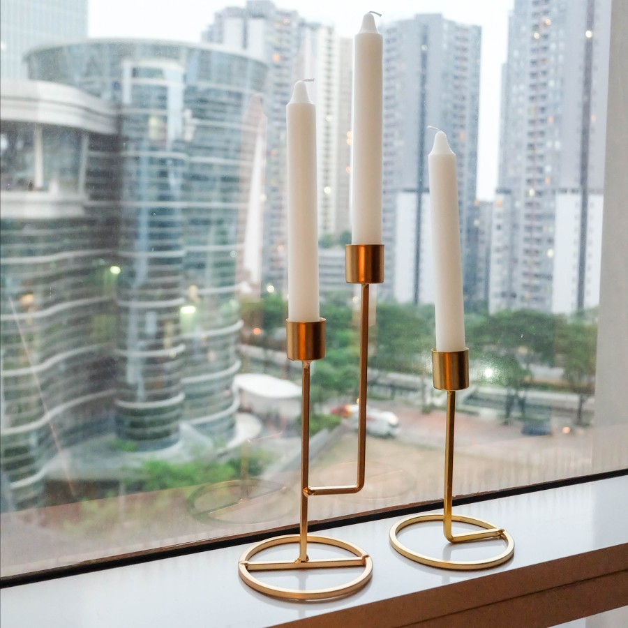 Taper Candle holder | Twin Candlestick holder set | Candle stand table