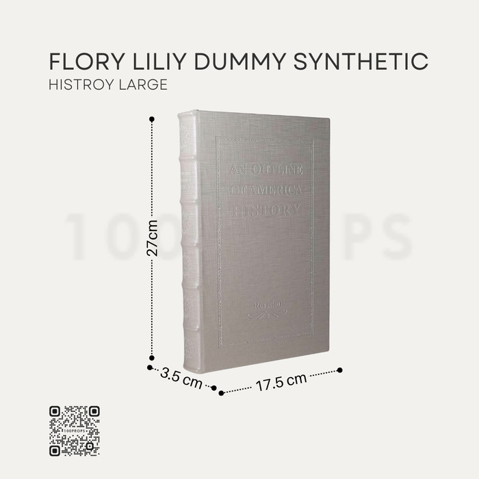 Flory Lily American Wood Dummy Synthetic Leather Storage Book Decor Home Accessories