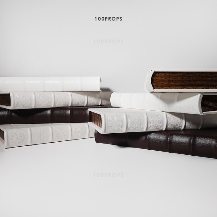 Flory Lily American Wood Dummy Synthetic Leather Storage Book Decor Home Accessories