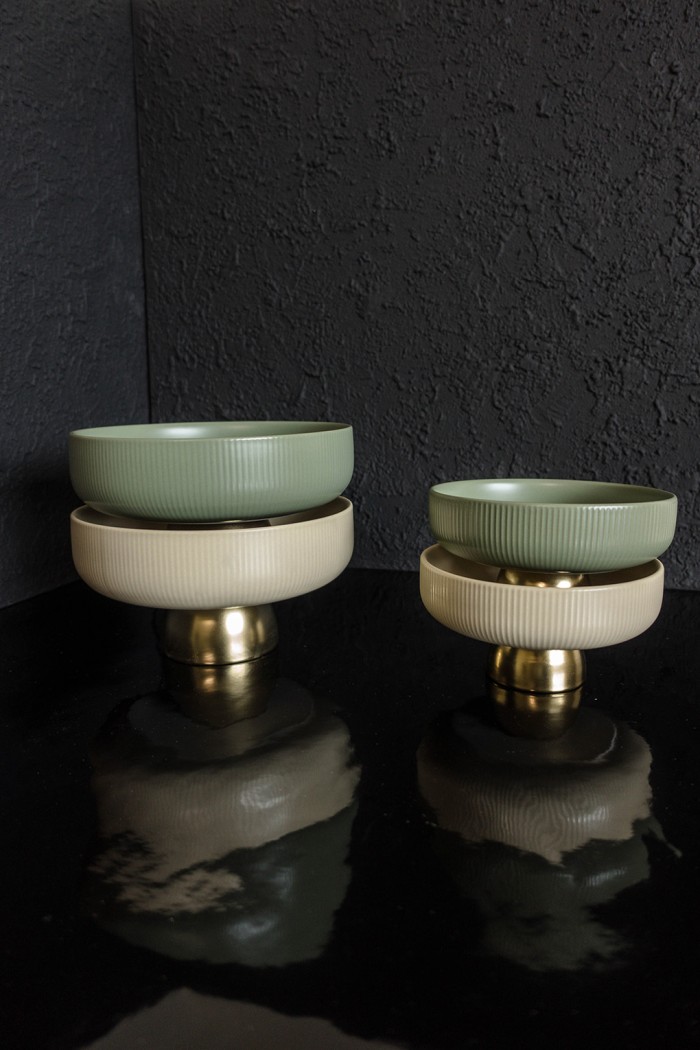 Hailey Bowl | Tray Platform Ceramic | Tempat Buah | Basket