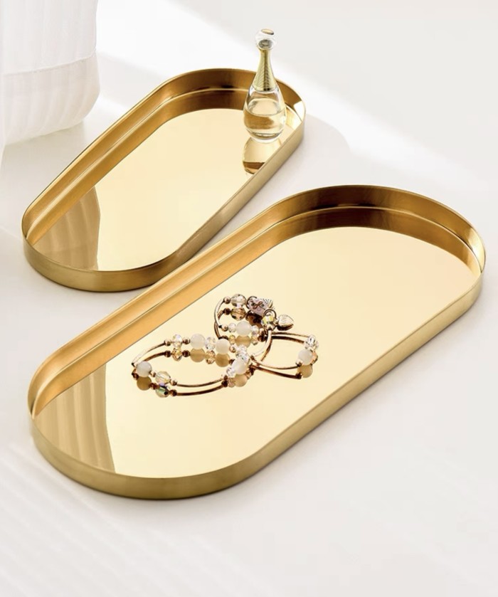 Annes Gold Tray | Tray Emas Stainless