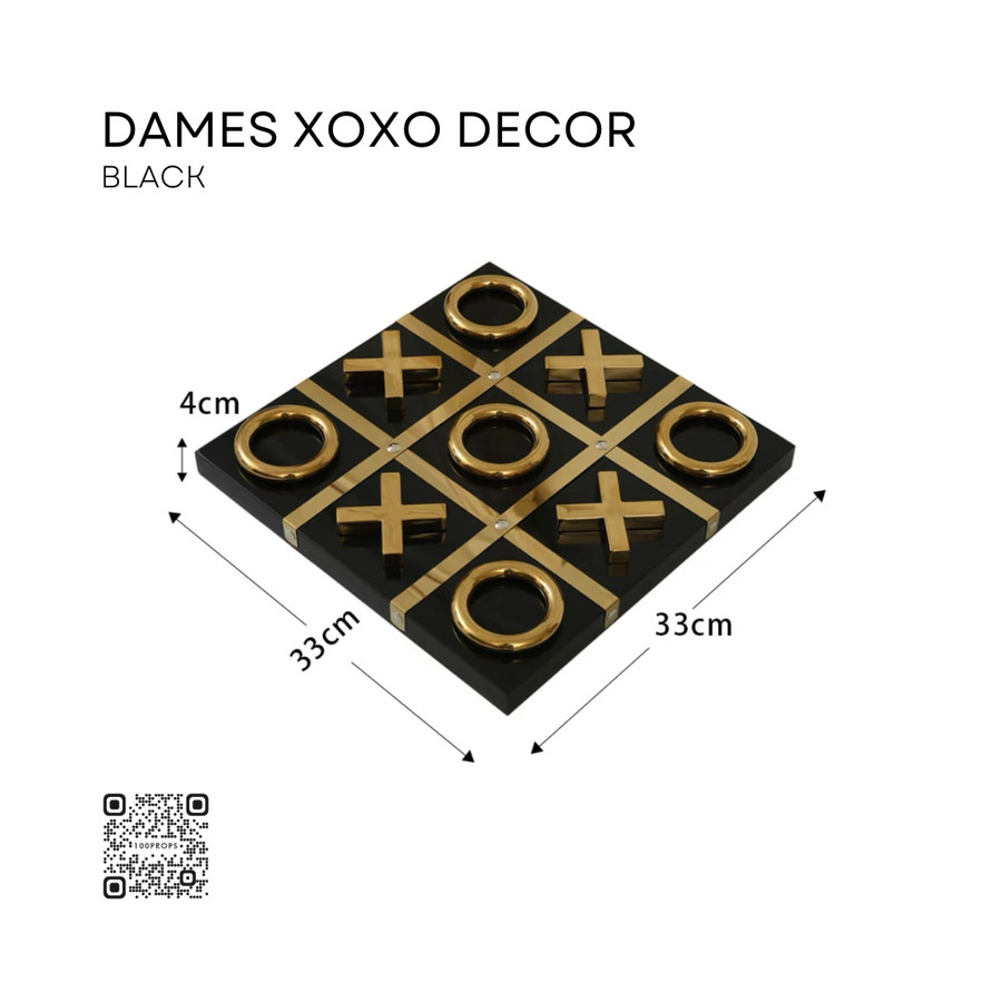 Dames XOXO Decor - Black