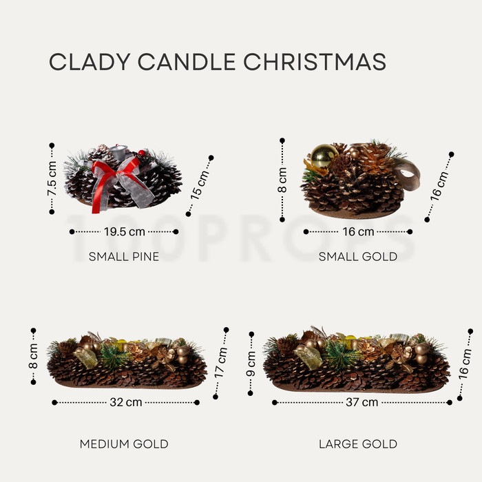 Clady Candle Christmas Decoration 