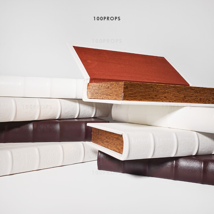 Flory Lily American Wood Dummy Synthetic Leather Storage Book Decor Home Accessories