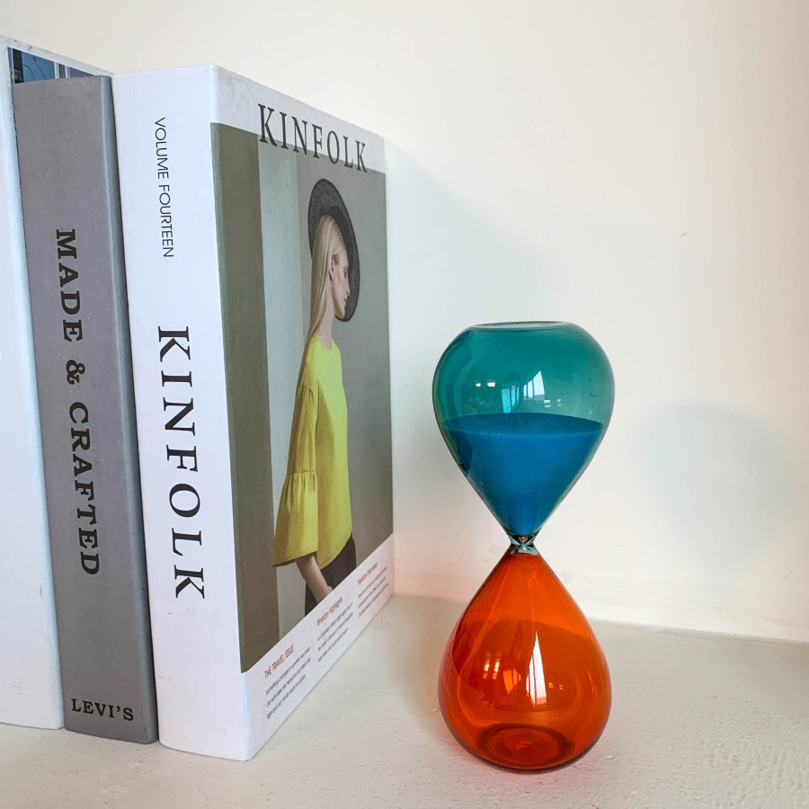 Oria Hour glass | Jam Pasir Kaca Dekorasi Ruangan | Pajangan Meja - 50Menit