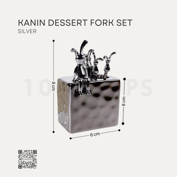 Dessert Fork Set with Holder