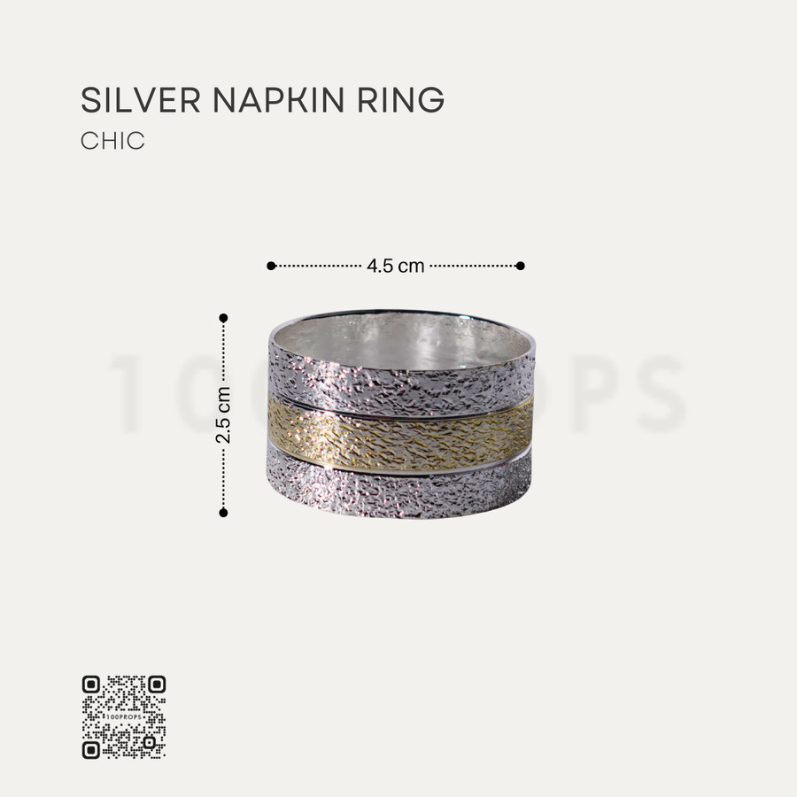 Silver Napkin Serviette Ring Tableware Decoration
