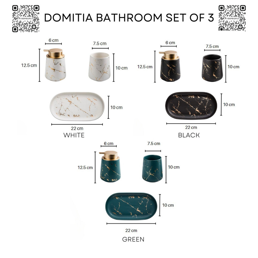 Domitia Bathroom Set of 3