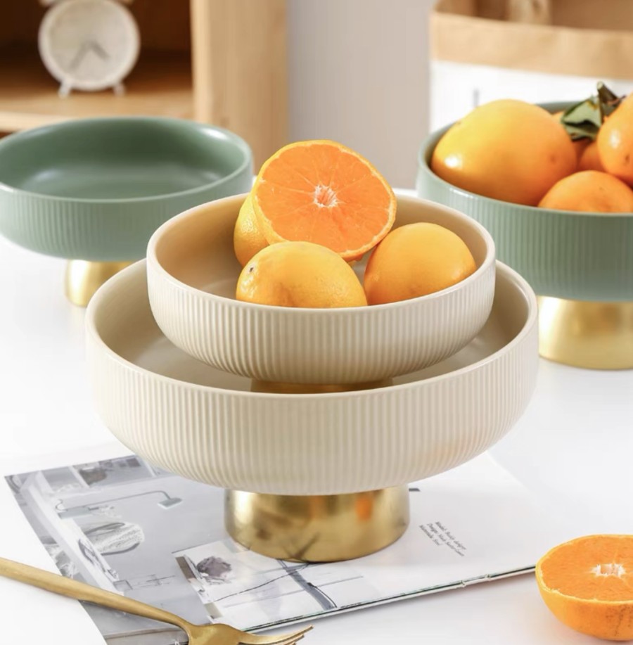 Hailey Bowl | Tray Platform Ceramic | Tempat Buah | Basket