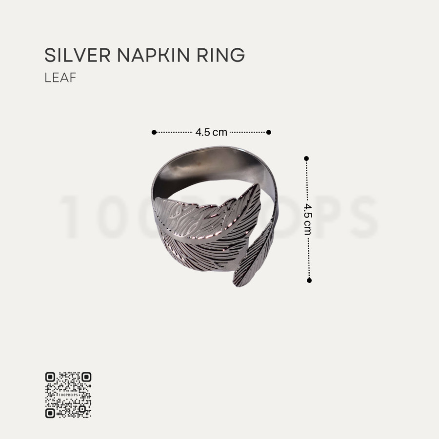 Silver Napkin Serviette Ring Tableware Decoration