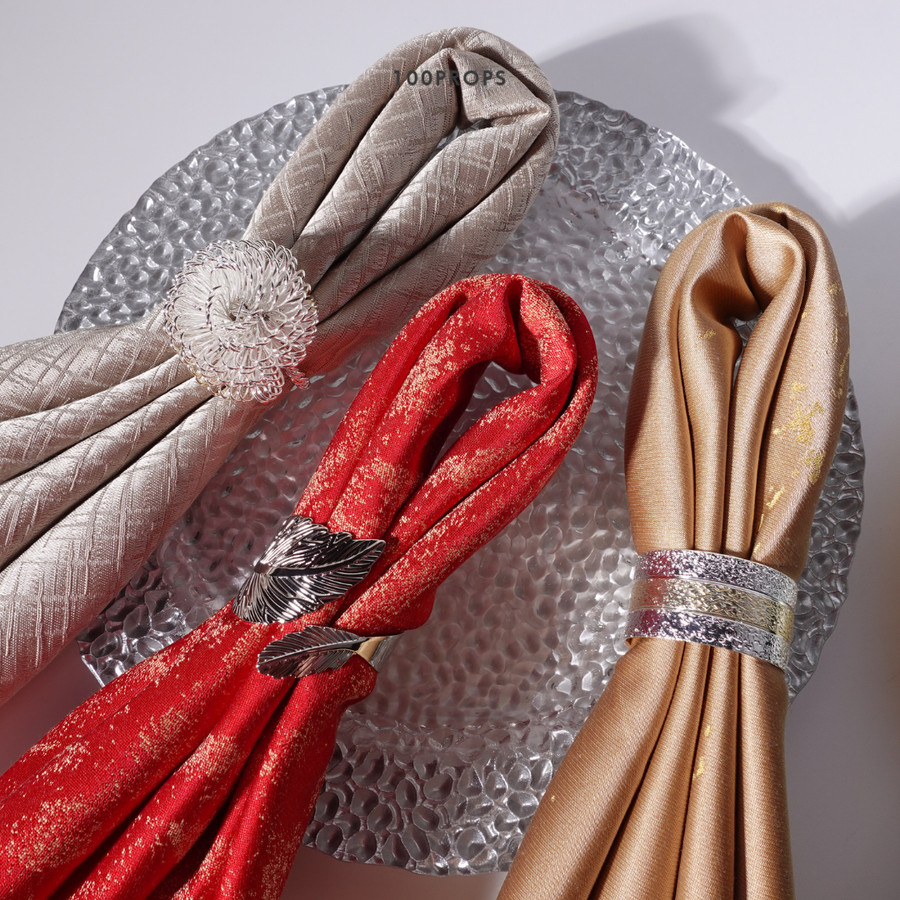Silver Napkin Serviette Ring Tableware Decoration