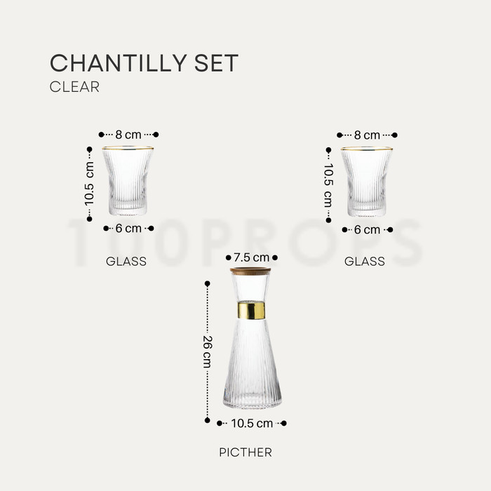 Chantilly Glass Set | Gelas set 