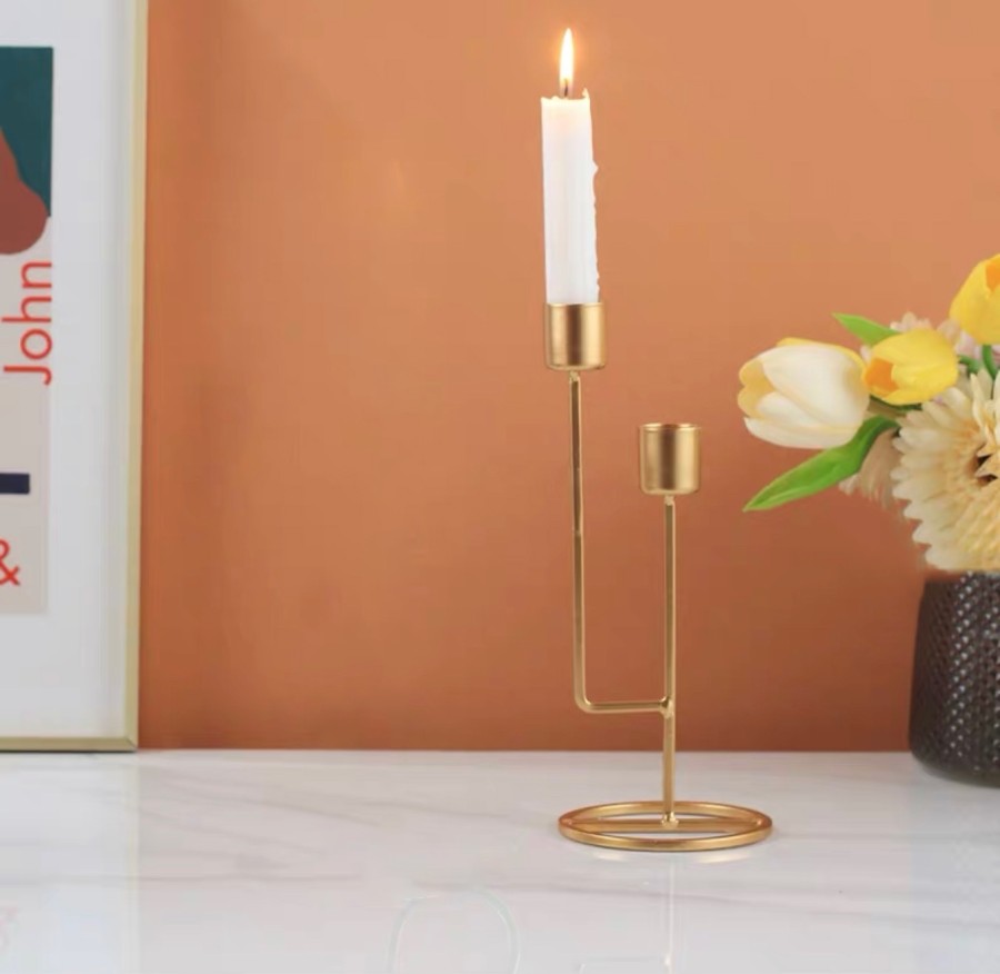 Taper Candle holder | Twin Candlestick holder set | Candle stand table