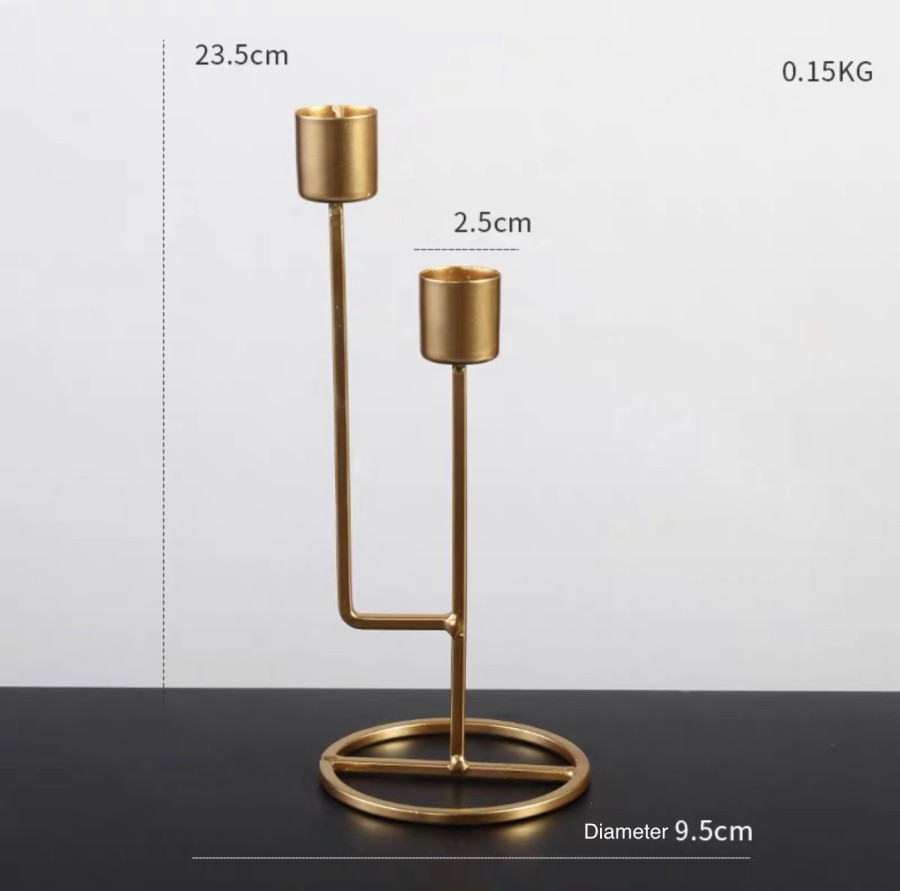 Taper Candle holder | Twin Candlestick holder set | Candle stand table