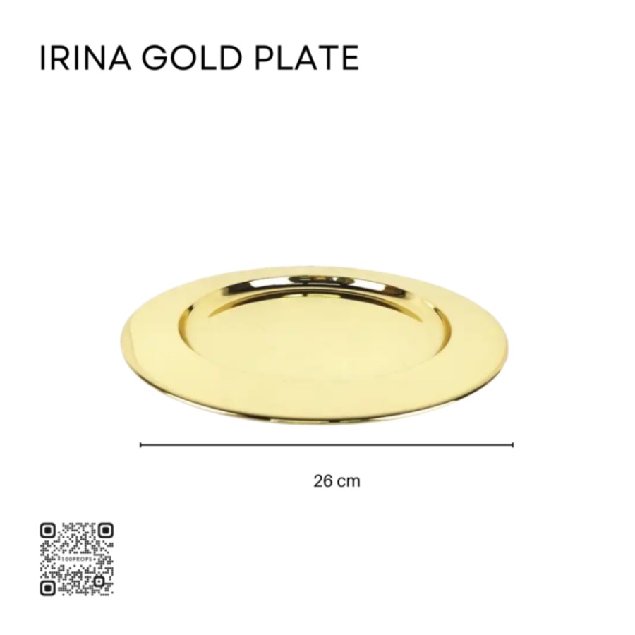 Irina Gold Plate