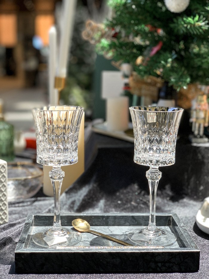 Lady Diamond Crystal Glass Wine Drink | Gelas Pesta bahan Kristal