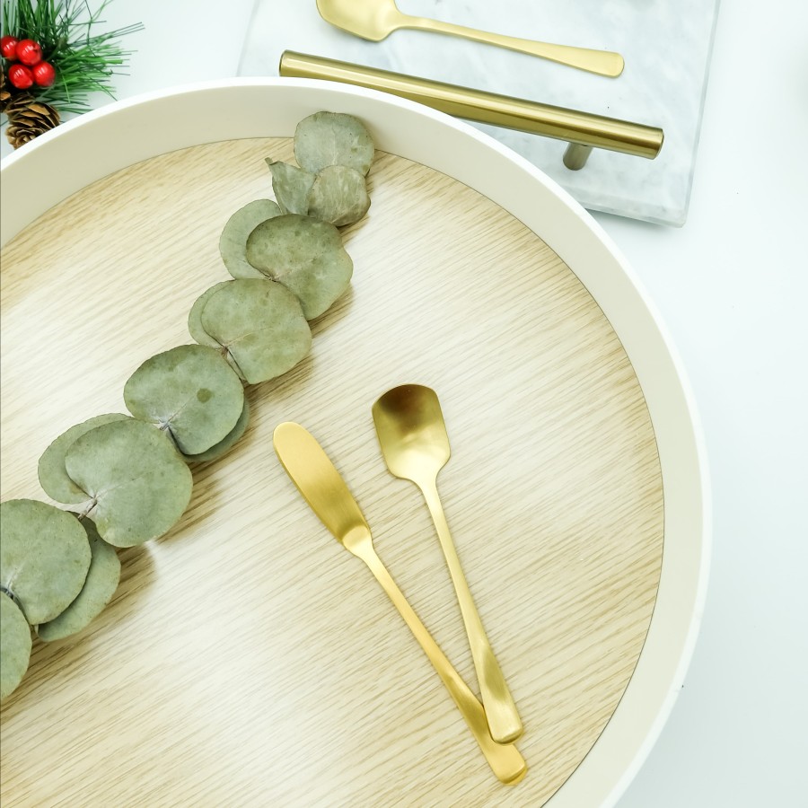 Stainless Butter Knife/Pisau selai Emas/Sendok oles mentega/Pisau keju