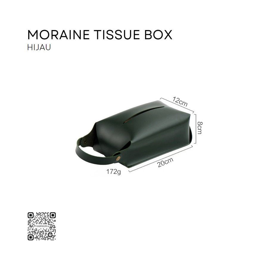 Moraine Tissue Box | Tempat Tisu | Holder | Organizer - Green