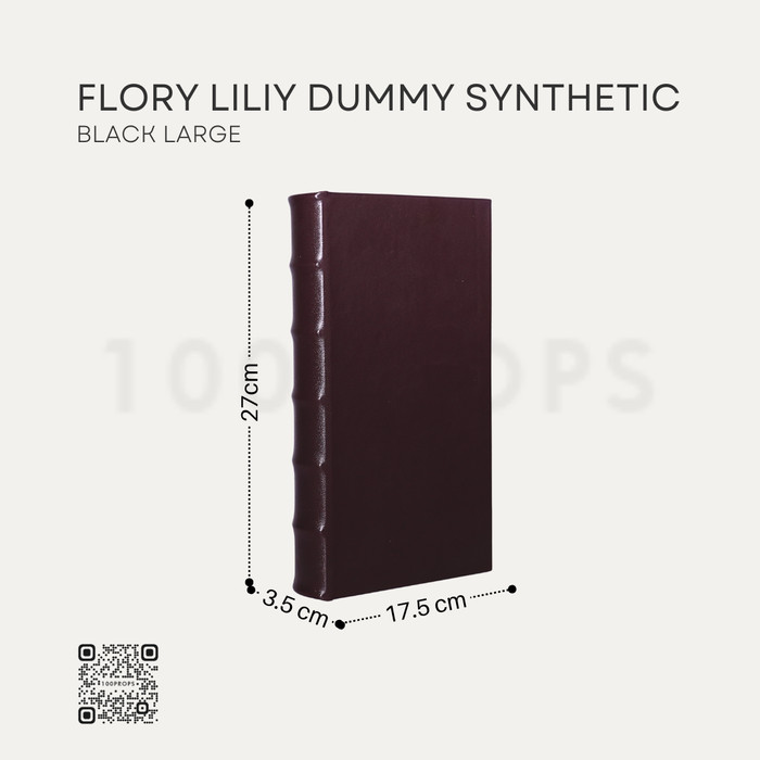 Flory Lily American Wood Dummy Synthetic Leather Storage Book Decor Home Accessories