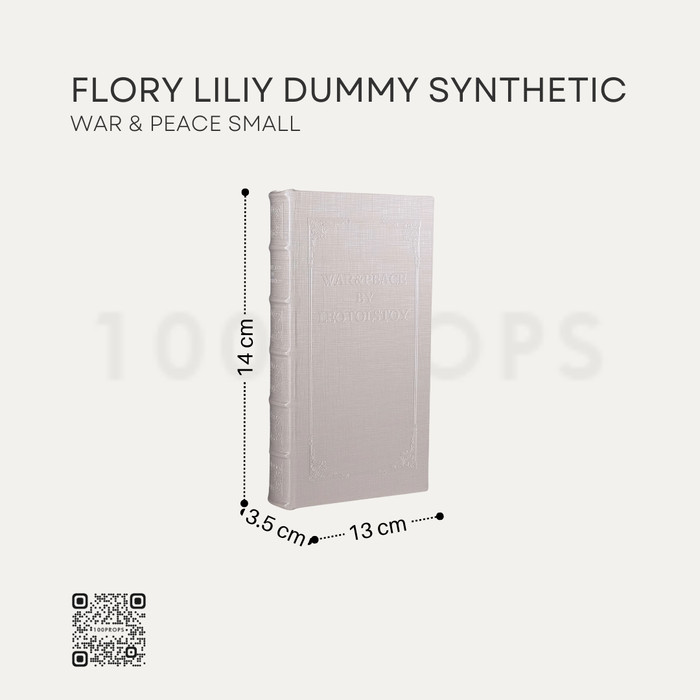 Flory Lily American Wood Dummy Synthetic Leather Storage Book Decor Home Accessories