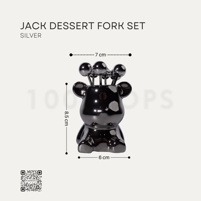 Dessert Fork Set with Holder