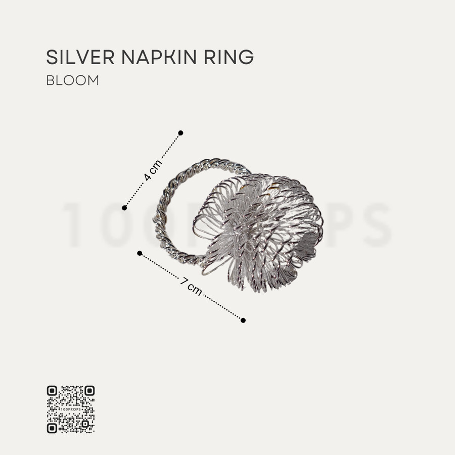 Silver Napkin Serviette Ring Tableware Decoration